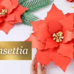 Large Paper Poinsettia Flower Template (Trailer) Intended For Christmas Poinsettia Flower Template