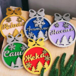 Laser Cut Pendants Templates Free Vector Cdr Download   3Axis.co Pertaining To Christmas Ornament Laser Cut Template Free