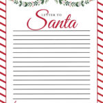 Letter To Santa Template   Free Printable Dear Santa Letters For Christmas Letters To Santa Template Free