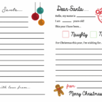 Letters To Santa Templates {Free Printables}   Super Busy Mum Intended For Christmas Santa Letter Template Free