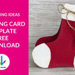 Make A Simple Christmas Stocking Card   Free Template Throughout Christmas Stocking Card Template