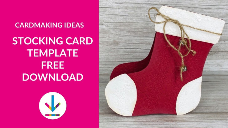 Christmas Stocking Card Template Christmas Stocking Card Template