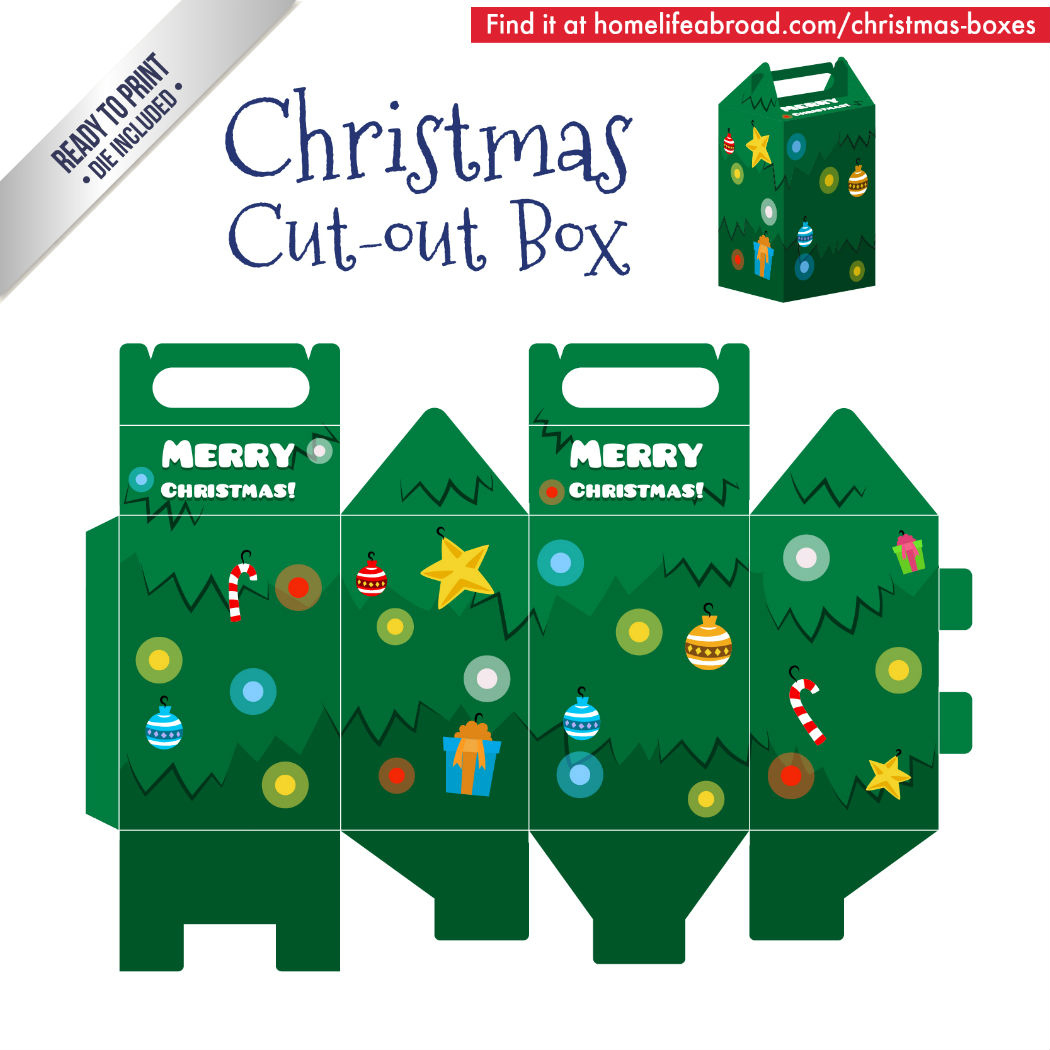 Mega Collection Of 38 Diy Christmas Boxes With Downloadable pertaining to Christmas Paper Box Template
