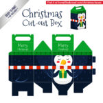 Mega Collection Of 38 Diy Christmas Boxes With Downloadable Throughout Christmas Paper Box Template