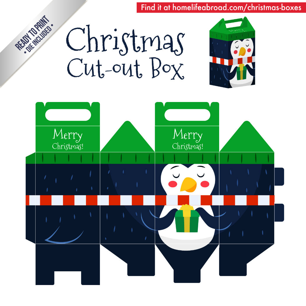 Mega Collection Of 38 Diy Christmas Boxes With Downloadable throughout Christmas Paper Box Template
