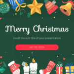 Merry Christmas Free Google Slides Theme Powerpoint Template Regarding Christmas Presentation Template Free