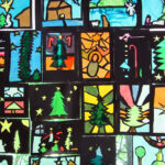 Merry Christmas! | These Tissue Paper "Stained Glass" Crafts… | Flickr For Christmas Tissue Paper Stained Glass Template