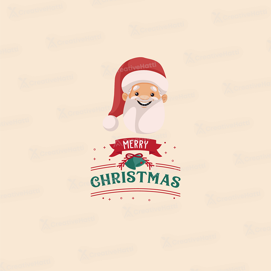 Merry Christmas Vector Logo Template Design for Christmas Logo Design Template