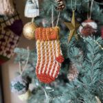 Mini Crochet Christmas Stocking Pattern | Hanjan Crochet Pertaining To Christmas Stocking Tree Decoration Template