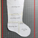 Minimalist Christmas Tree Stocking — Juniperus Threadworks Intended For Christmas Stocking Template Sewing