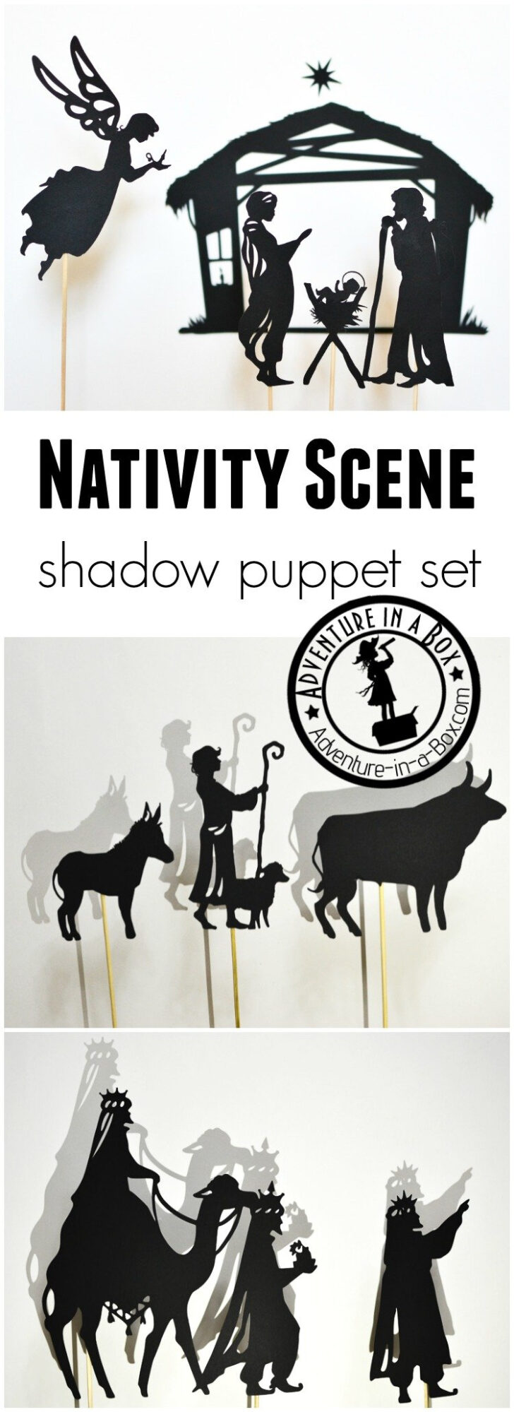 Christmas Shadow Puppet Template Christmas Shadow Puppet Template