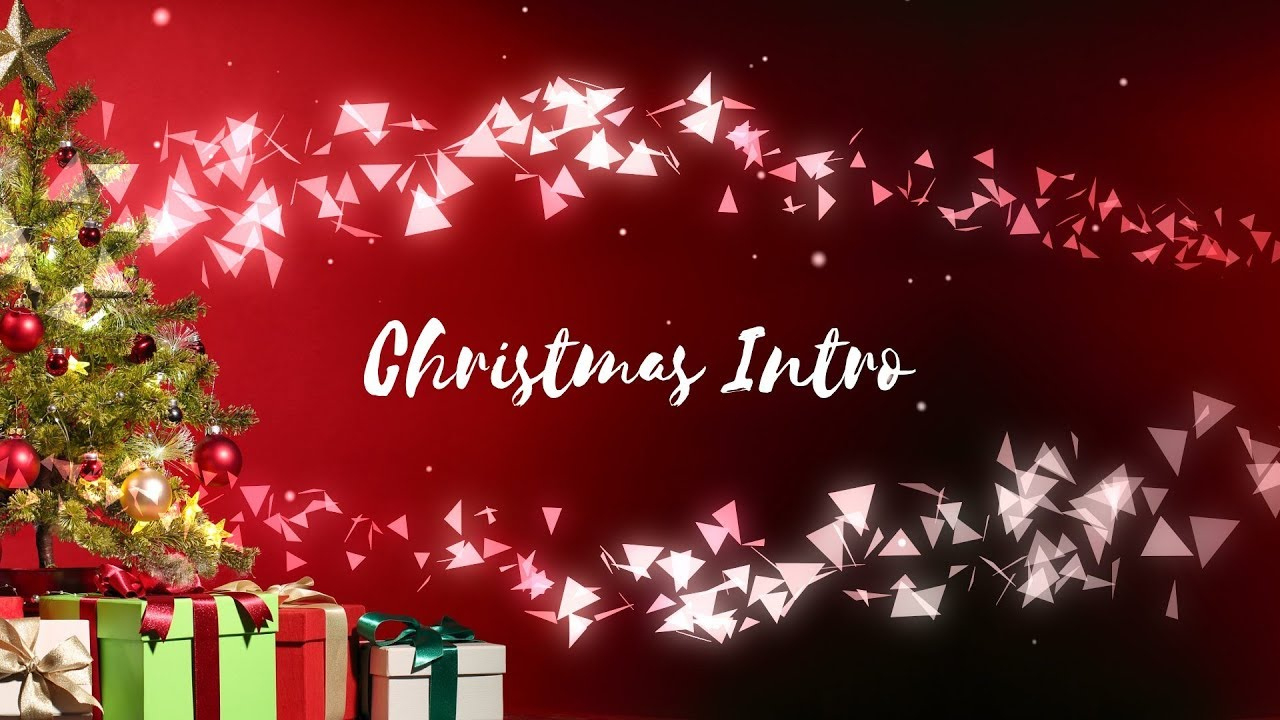 (No Text) Free Christmas Intro Template - After Effects, Sony Vegas,  Blender, Mobile (Vlogmax Intro) throughout Christmas Intro Video Template