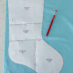 Noel Quilted Stocking Pattern   Suzy Quilts In Christmas Stocking Template For Sewing