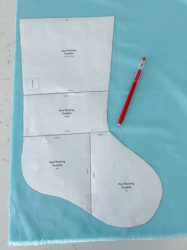 Christmas Stocking Template For Sewing Christmas Stocking Template For Sewing