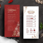 Ornate Christmas Menu Templates Pertaining To Christmas Menu Card Template