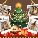 Page 10   Free Printable Christmas Photo Collage Templates | Canva With Christmas Photo Collage Template Free