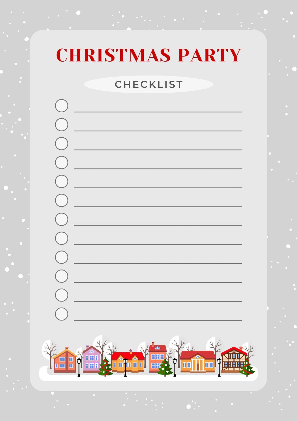 Page 11 - Free, Printable Planner Templates To Customize | Canva with regard to Christmas Party Checklist Template