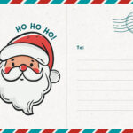 Page 2   Free And Customizable Santa Claus Templates For Christmas Postcard Template