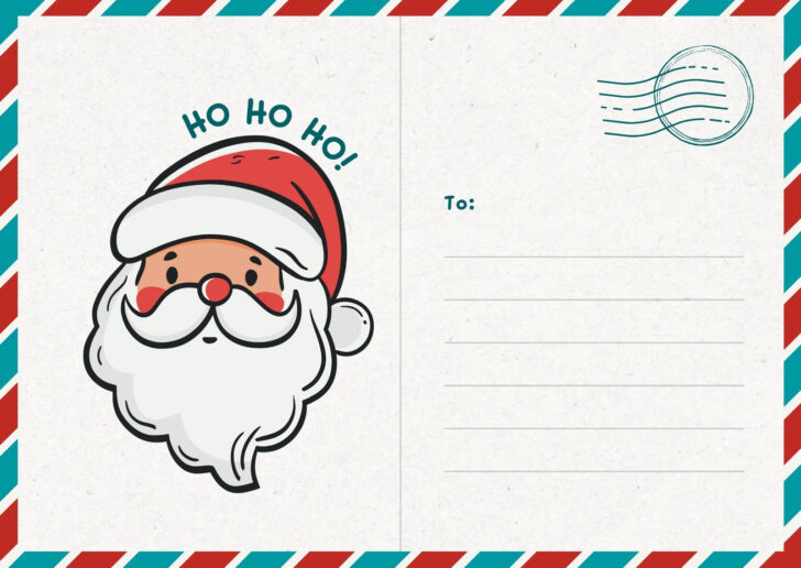 Christmas Postcard Template