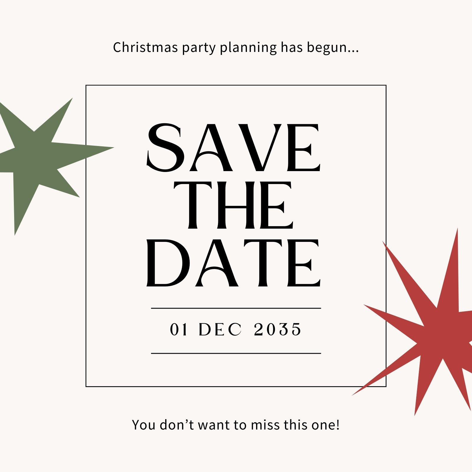 Page 2 - Free And Customizable Save The Date Templates | Canva in Christmas Party Save the Date Template Free