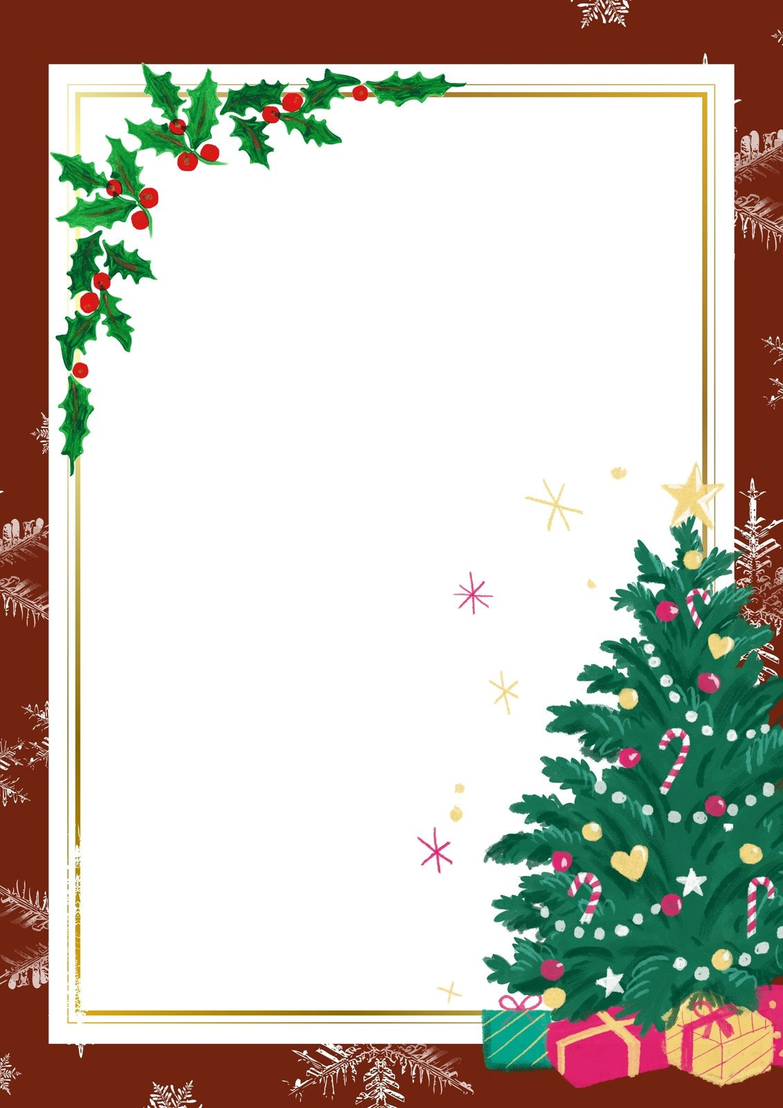 Page 2 - Free Customizable Christmas Page Border Templates | Canva within Christmas Tree Border Template