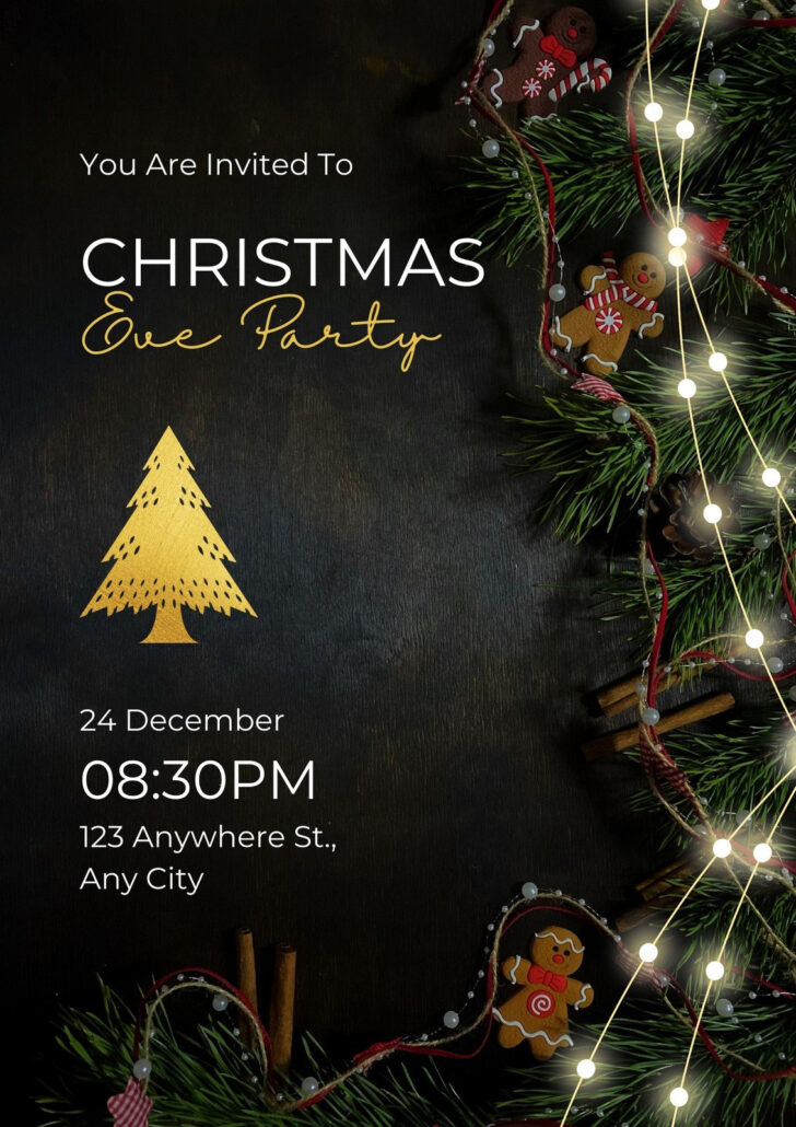Christmas Lights Flyer Template Christmas Lights Flyer Template