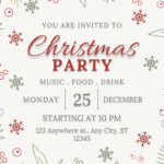 Page 2   Free, Printable, Customizable Christmas Invitation Pertaining To Christmas Potluck Invitation Template Free Printable