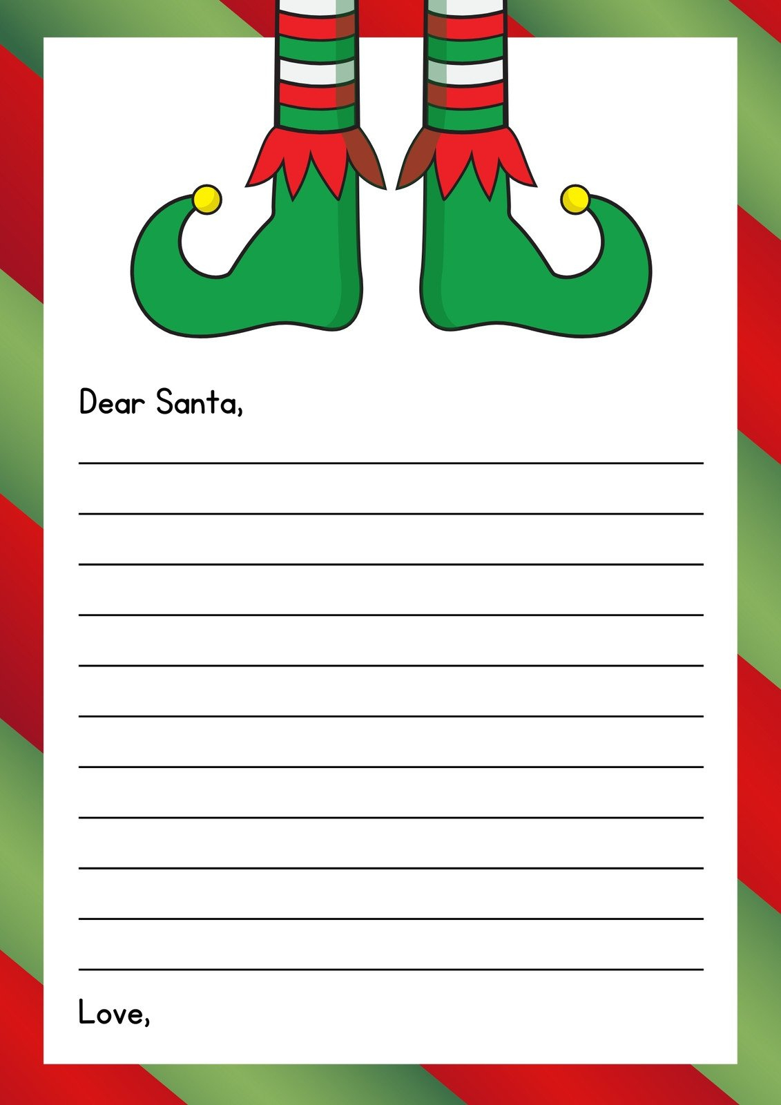 Page 3 - Free And Customizable Elf Templates intended for Christmas Letter Template Elf