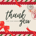Page 3   Free Custom Printable Christmas Thank You Card Templates Within Christmas Thank You Card Template