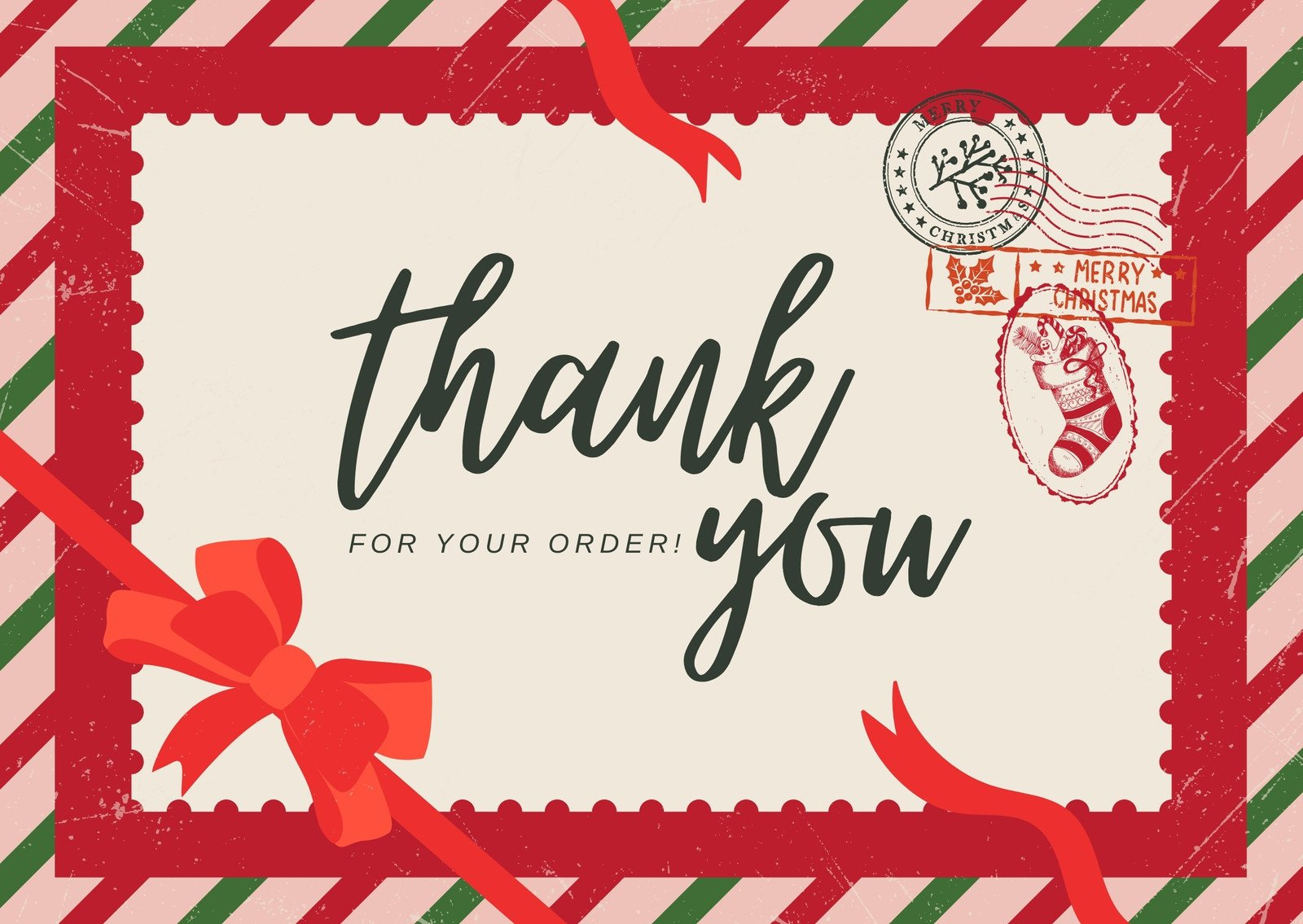 Page 3 - Free Custom Printable Christmas Thank You Card Templates within Christmas Thank You Card Template