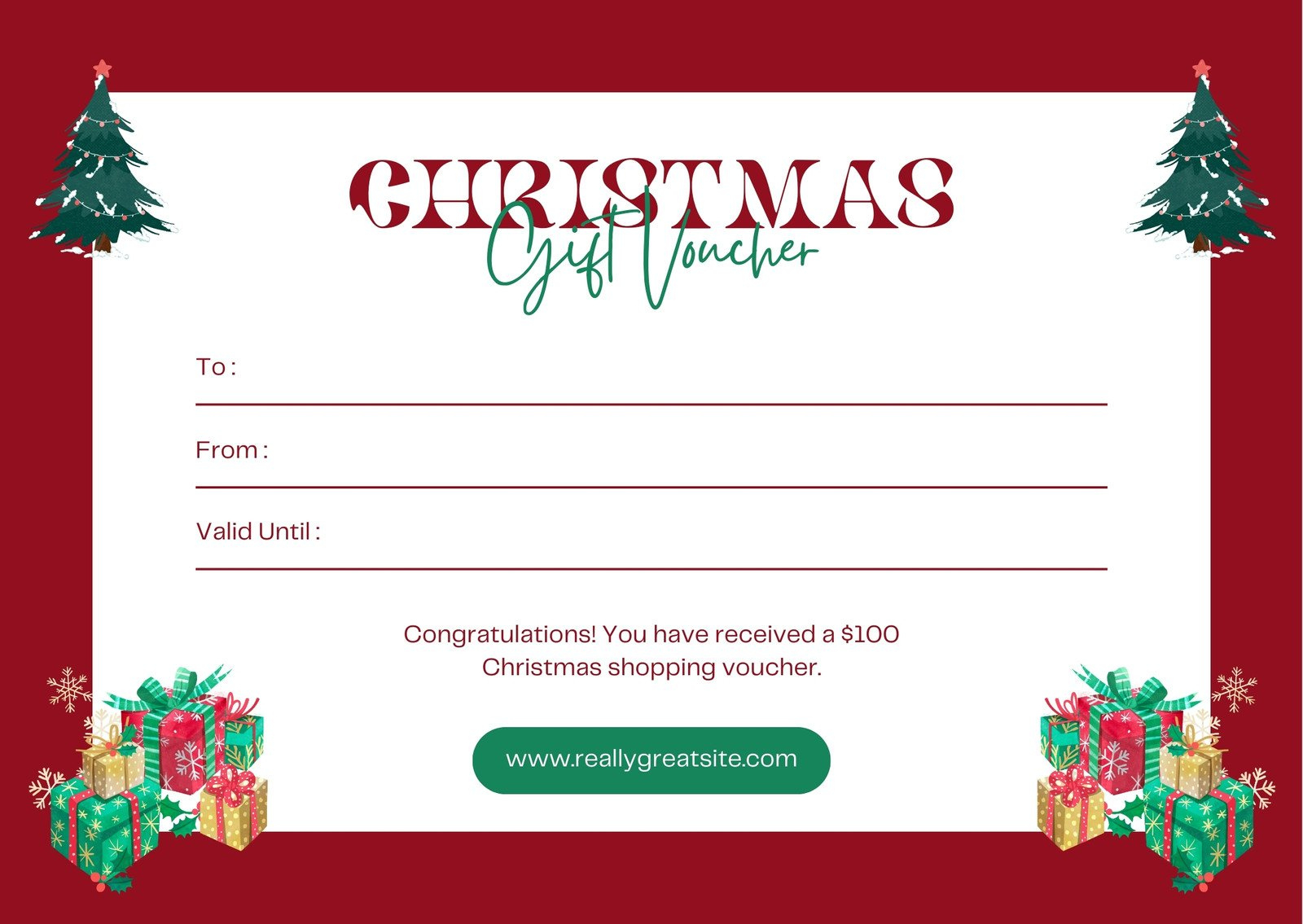 Page 3 - Free, Printable Gift Certificate Templates To Customize with Christmas Present Voucher Template