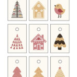 Page 7   Free Custom Printable Christmas Tag Templates | Canva For Christmas Ornament Tag Template