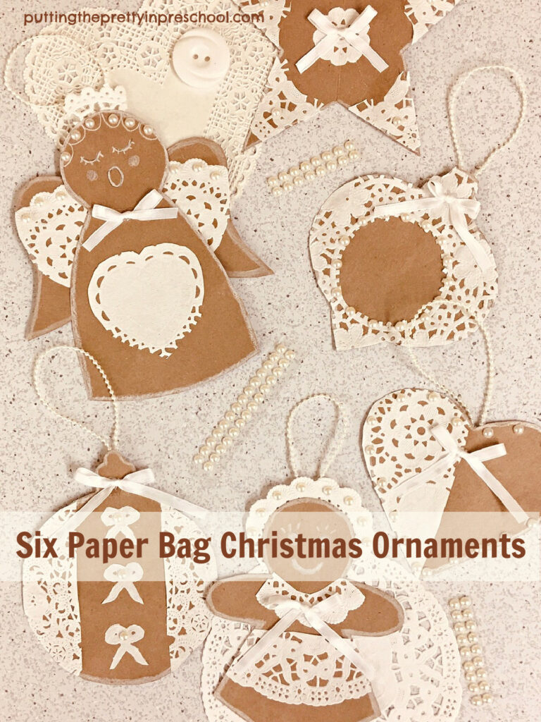 Paper Bag Christmas Ornaments in Christmas Paper Bag Template