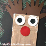 Paper Bag Reindeer Puppet Craft Idea For Christmas With Regard To Christmas Paper Bag Puppet Template
