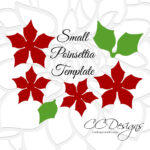 Paper Poinsettia Flowers, Easy Printable Pdf Poinsettia Flower With Christmas Poinsettia Flower Template
