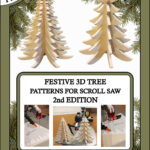 Pb008 2X Festive 3D Tree Scroll Saw Patterns. 2Nd Edition Throughout Christmas Scroll Saw Template