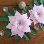 Poinsettia Paper Flower Template   Fancybloom Intended For Christmas Paper Flower Template
