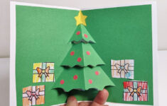 Pop Up Christmas Tree Card – Raising Hooks with Christmas Pop Up Card Template