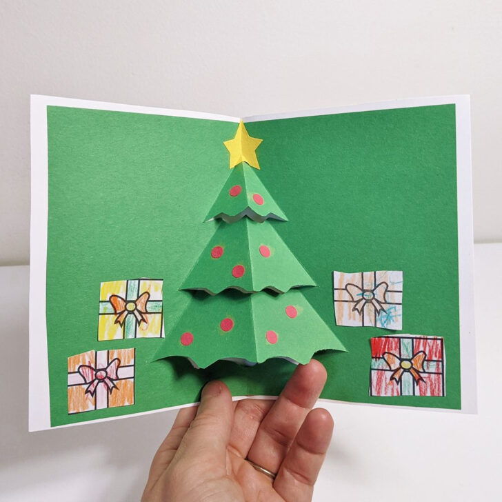 Christmas Pop Up Card Template