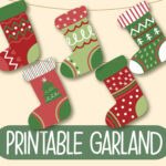 Printable Christmas Banner | Printable Christmas Bunting Intended For Christmas Stocking Bunting Template