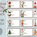 Printable Christmas Gift Tag Labels For Print And Cut Pertaining To Christmas Tag Design Template