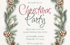 Printable Christmas Invitation Free Google Docs Template – Gdoc.io in Christmas Invite Template Free