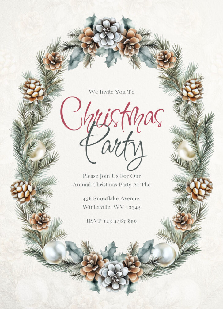 Christmas Invite Template Free