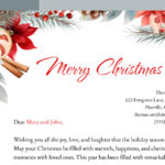 Printable Christmas Letterhead Free Google Docs Template   Gdoc.io Pertaining To Christmas Letterhead Template Free