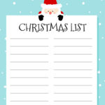 Printable Christmas Lists   50 Free Printables | Printabulls Inside Christmas Santa List Template