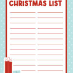 Printable Christmas Lists   50 Free Printables | Printabulls Regarding Christmas List Template Free