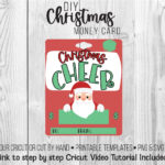 Printable Christmas Money Card, Lip Balm Pouch Money Card, Santa Intended For Christmas Money Gift Card Template