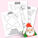 Printable Christmas Ornaments   Kara Creates Regarding Christmas Paper Ornaments Template
