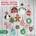 Printable Christmas Perler Bead Patterns   Frugal Fun For Boys And Regarding Christmas Perler Bead Template