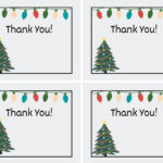 Printable Christmas Thank You Cards For Teachers, Students, Or With Regard To Christmas Thank You Card Template